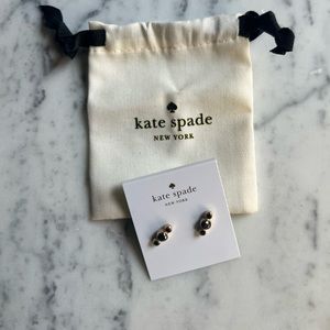 Kate spade black faucets stud earrings